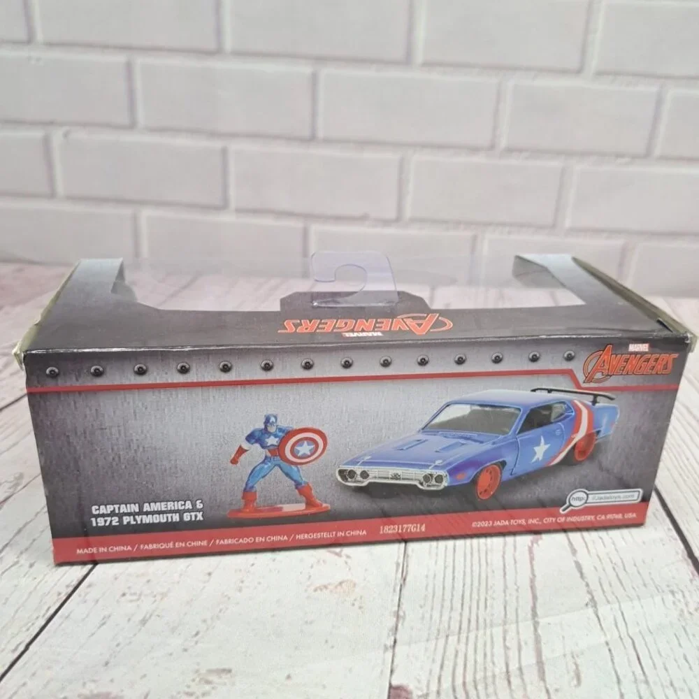 2023 Jada Toys‎ 1972 Plymouth GTX Captain America Marvel Avengers Sealed Box
